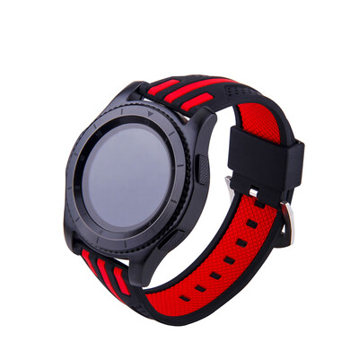 

Stripes Watch Band for Samsung Gear S3 Frontier Sport Silicone Rubber WatchStrap