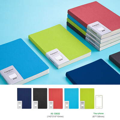 

COMIX C8032 Creative Grid Dot Notebook Notepad with 308 Pages Dark Blue Cover