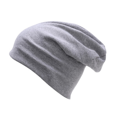 

NUZADA Knitted Caps Spring Winter Autumn Men Women Skullies Beanies Double Material Cap Solid Color Simple Bonnet Hat