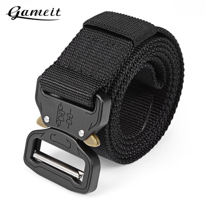 

Gameit Tactical Belt Military Webbing Rigger Web Strap with Quick Release Buckle