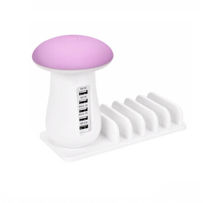 

Utorch Q5 5 Port USB Charging Holder with Stand&Mushroom LED Lamp