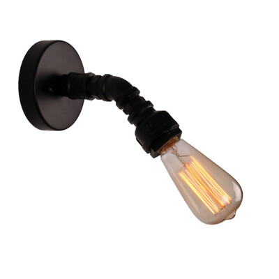 

Brightness Mini Loft Retro Industrial Style Wall Sconce Restaurant Bar Metal Water Pipe Wall Lamp