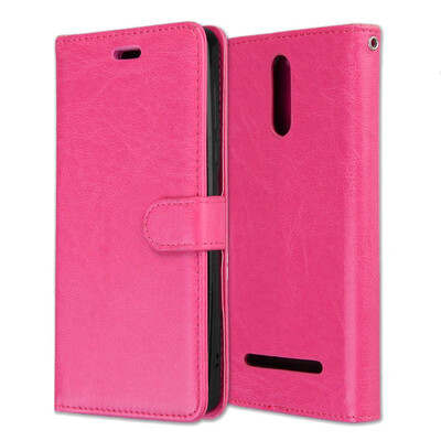 

MOONCASE Leading song M8 Pro 3 card photo frame leather - rose red