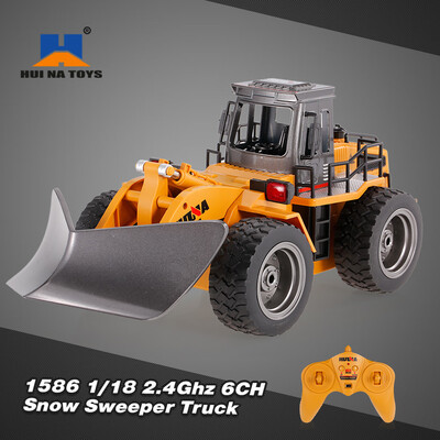 

HUI NA TOYS 1586 118 24Ghz 6CH Snow Sweeper Engineering Truck RC Car Kids Toys Gift