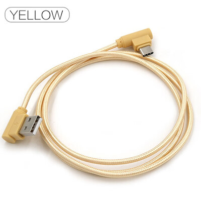 

STONEGO Right Angle Data Sync Charging Cable Micro USB Type c Optional Tangle-Free Nylon Braided Cord Android Phone Upgrades
