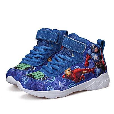

3D totem new pupils high-top canvas shoes boy childrens sports shoes big childrens youth running shoes