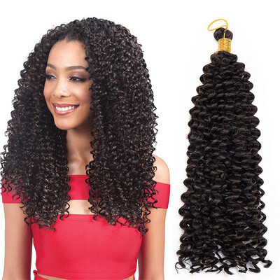 

14 Inches Hair Extensions Water Wave Synthetic Crochet Wavy Braiding Hair Weave With Low Price