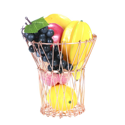 

Transforming Flexible Wire Basket for Fruit Bread or Decorative Items