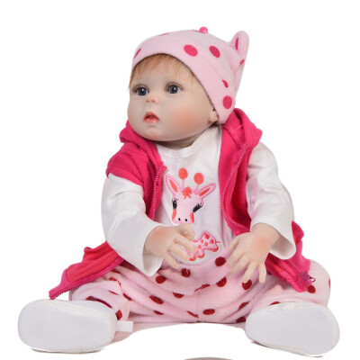 

Collectible Reborn Baby Waterproof Toy Realistic 23 Girl Baby Dolls Full Silicone Body Simulation Reborn Dolls For Child