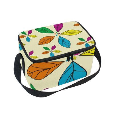 

ALAZA Insulated Lunch Box Spin Flower Lunch Bag for Men Women Portable Tote Bag Cooler Bag
