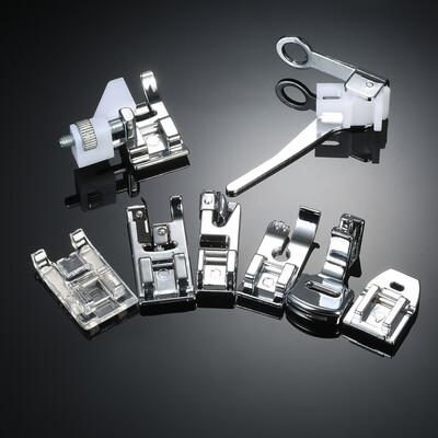 

8pcs Professional Domestic Sewing Machine Presser Foot Set Hem Foot Spare Parts Accessories for Singer Feiyue Janome Brother