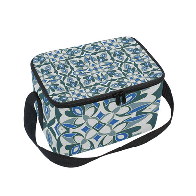 

ALAZA Insulated Lunch Box Roma Decorative Pattern1 Lunch Bag for Men Women Portable Tote Bag Cooler Bag