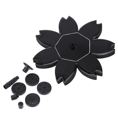 

Floating Solar Fountain Water Pump Multilateral Flower Shape Small Garden Fountain Outdoor Decoration