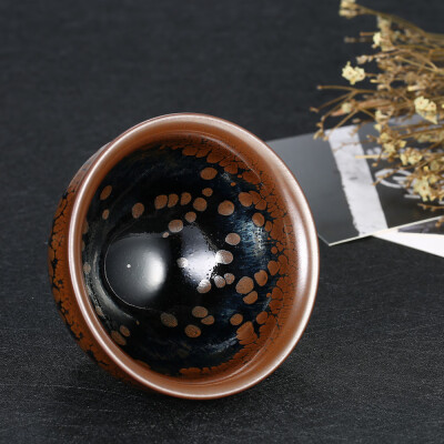 

Partridge Feather Tenmoku Tea Cup Jianzhan Tea Cup Mini Tea Bowl Chinese Kungfu Tea Cup Chinese National Arts&Crafts Chawan fr