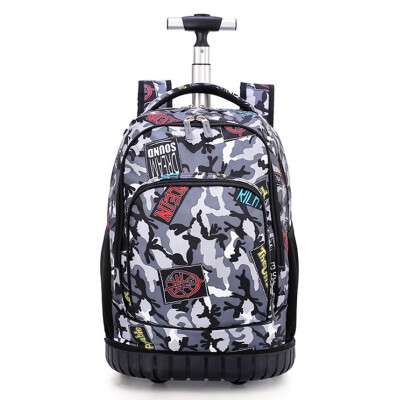 

Middle school students trolley bags for boy travel backpack teens schoolbag girl luggage waterproof wheel computer bag suitcase