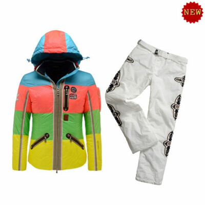 

B0GNER Women Pira-D Down Ski Pants BJ3172P WhiteBogner Women Neah-D Down Ski Jacket 3072 White Pink Blue Red