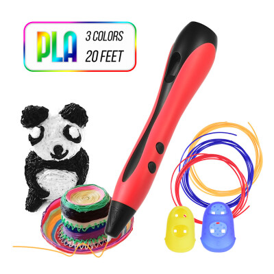 

3D Pen with PLA Filament Refills LCD Screen Professional 3D Drawing Printing Pen Extruding Speed Temperature Control Perfect Gift