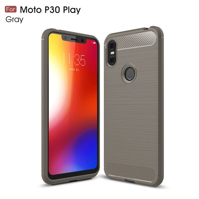 

Goowiiz Phone Case For Motorola Moto OneP30 PlayPowerP30 NoteE5 Play Go Fashion Slim Carbon Fiber Silicone Prevent falling