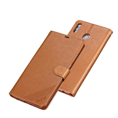 

MOONCASE Huawei Glory 8X Max Yazun Shi TPU Wallet - Light Brown