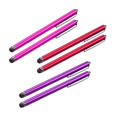 

135cm 53in Universal Capacitive Stylus Pens for TouchScreens Cellphone Tablet with Fiber Tips Bundle of 6pcs 6Silver