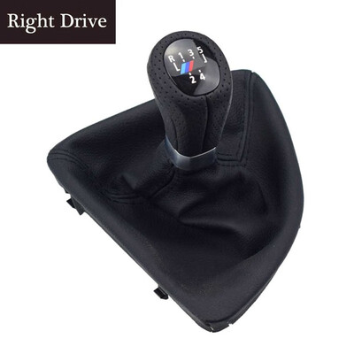 

5 Speed 6 Speed Gear Shift Knob Lever With Boot Cover Stick for BMW E87 E90 E92 X1 Accessories Left Drive With  Logo