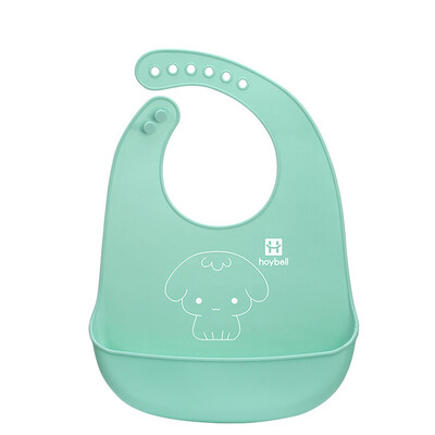 

HOY BELL baby bib rice bowl baby food rice bowl childrens silicone bib waterproof three-dimensional eating pocket water tow
