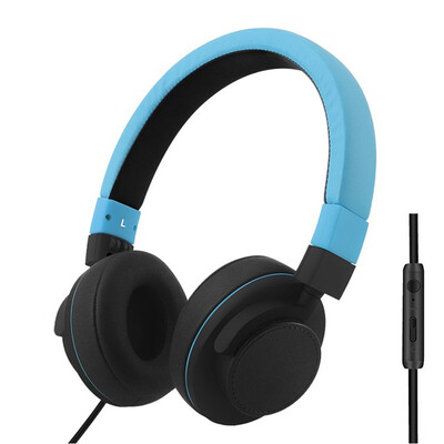 

GORSUN GS788 HiFi Adjustable Headset Earphone 35mm Wired Foldable Headphone with Microphone Volume Control for CellphonePC