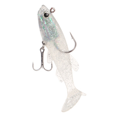 

3D Eye Lead Artificial Soft Fishing Bait with Double Hook
