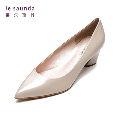 

Lyles Dan fashion elegant commute OL professional pointed feet shallow high heel shoes LS AM53203 taupe 38
