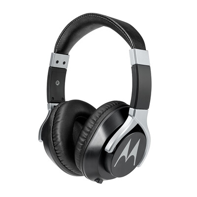 

Motorola Pulse 200 Bass Headphones Rotating Super Bass Gaming Headphones Low Profile Black