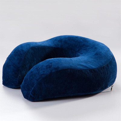 

New U Shaped Memory Foam Neck Pillows Soft Slow Rebound Space Travel Pillow Solid Neck Cervical Healthcare Bedding Free Shipping