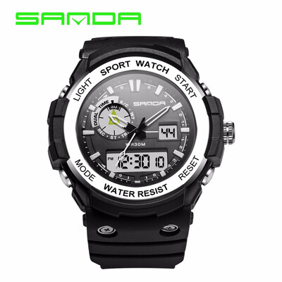 

SANDA Brand New Luxury Watch Men LED Digital Waterproof Wristwatch Fashion Casual Shock Military Sport Watches relojes hombre