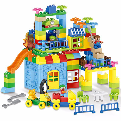 

Larger particles assembled building blocks To hold educational changed slide blocks toys educational toys at the age of 3-6-10