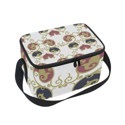 

ALAZA Insulated Lunch Box Vintage Collection Lunch Bag for Men Women Portable Tote Bag Cooler Bag