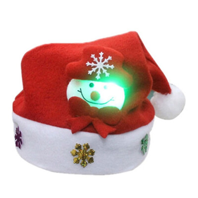 

Gifts Decoration Cartoon Fabrics Santa Claus Snowman Reindeer Party Ornament Christmas Tree Cartoons Lovely Adult LED Christmas Ha