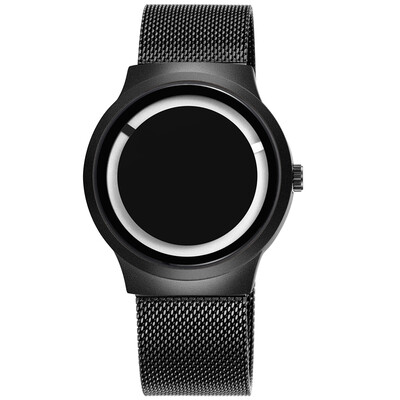 

SKONE 7431 Simple Men Watch Steel Mesh Strap Quartz Movement Watch Waterproof Casual Clock Wristwatch for Male