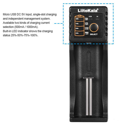 

Battery charger liitokala lii-100 ni-mh lithium