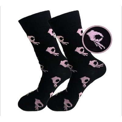 

A Pair Unique OK Gesture Comfortable Cotton Hose Socks Warm&Breathable for Men Women Autumn Winter