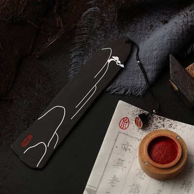 

MIEZ Chinese style wooden bookmark ebony
