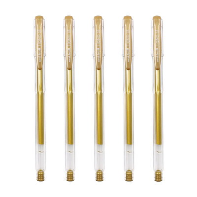 

Japan Mitsubishi Uni UM-100 Economical&Practical Neutral Pen Copy Pen Gold 08mm 5 Pack