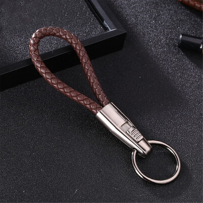 

New LeatherMetal Car-Styling Keychain Car&Home Key Ring Holder Housekeeper for Nissan Bmw Honda Skoda VW KIA Hyundai Toyota