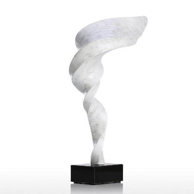 

Tooarts Wind Modern Sculpture Resin Sculpture Abstract Sculpture Marble Base