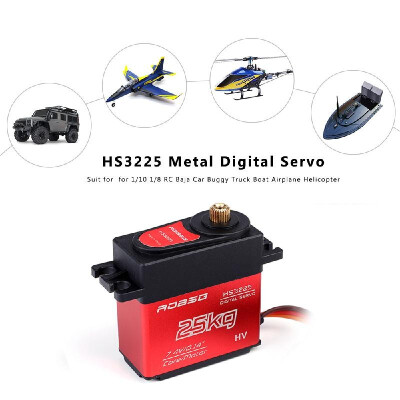 

HS3225 25kg Digital Servo Metal Gear for 110 18 RC Baja Car Buggy Truck Boat Airplane Helicopter