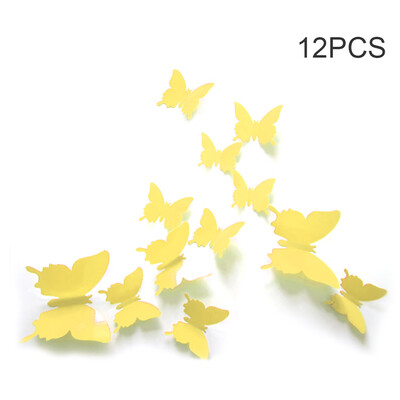 

Mural Simulation 3D Butterfly Stereoscopic Hot Fashion Style Curtain Wall Sticker Living Room Home Decoration Multicolor Butterfly