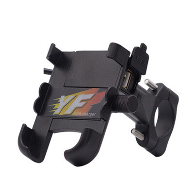 

Chargeable Metal Universal Motorcycle Phone Holder Stand Support Rearview GPS Bike Holder Rearview Mirror Soporte Celular Moto