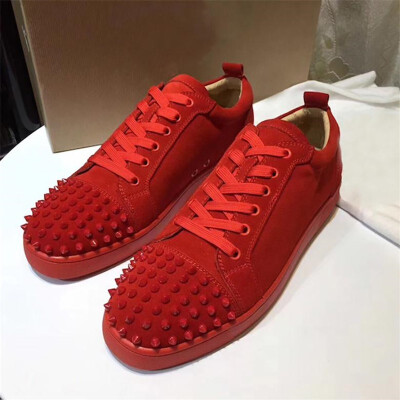 

Designer Sneakers low cut Spikes Flats shoes Red Bottom For Men&Women Leather Sneakers Party Designer shoes