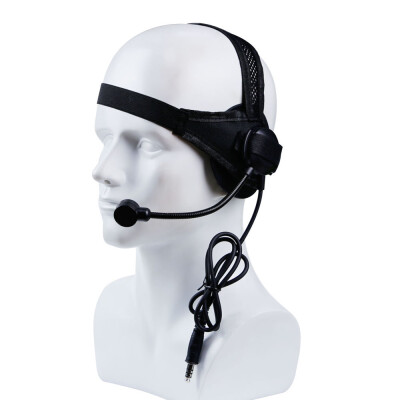 

Tactical Round Edge Headset with Microphone Over Ear Headphone for Military CS Shooting Hunting Games