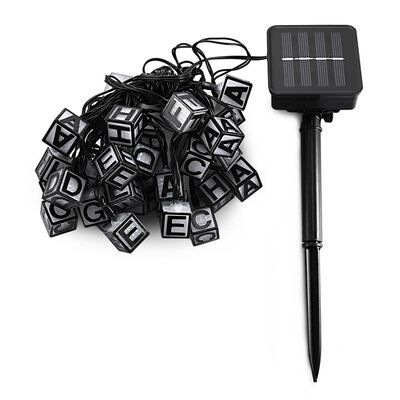 

SS - 16 Solar Powered Waterproof Letter String Lamp Home Yard Christmas Decoration