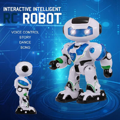 

99555-2 Intelligent RC Robot Interactive Conversion Dance Voice Control Robot with Light&Song Story