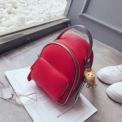 

Fashion Small Backpack Women PU Leather White Mini Backpacks for Girls Cute Top Handle Female Back Pack with Zipper Shoulder Bag